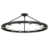 Castile 12 Light Semi Flush Mount 14 Inch Tall and 40 Inch Wide by Golden - 1019-12SF