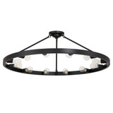 Castile 12 Light Semi Flush Mount 14 Inch Tall and 40 Inch Wide by Golden - 1019-12SF