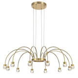 Vario 3.3W 12 LED Chandelier 11.25 Inch Tall and 37.5 Inch Wide by Golden - 1573-12