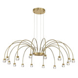 Vario 3W 16 LED Chandelier 14 Inch Tall and 47 Inch Wide by Golden - 1573-16