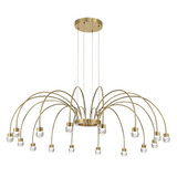 Vario 3W 16 LED Chandelier 14 Inch Tall and 47 Inch Wide by Golden - 1573-16