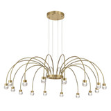 Vario 3W 16 LED Chandelier 14 Inch Tall and 47 Inch Wide by Golden - 1573-16