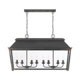 Abingdon 8 Light Island 24.13 Inch Tall and 42 Inch Wide by Golden - 0804-LP