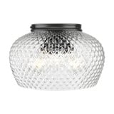 Adeline 3 Light Flush Mount 8.63 Inch Tall and 14 Inch Wide by Golden - 1088-3FM
