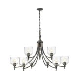 Keating 9 Light Chandelier 29.75 Inch Tall and 44 Inch Wide by Golden - 0806-9
