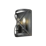Alcott 2 Light Wall Sconce 10 Inch Tall and 7.13 Inch Wide by Golden - 0890-WSC