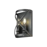 Alcott 2 Light Wall Sconce 10 Inch Tall and 7.13 Inch Wide by Golden - 0890-WSC