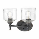 Keating 2 Light Bath Vanity 9.75 Inch Tall and 15 Inch Wide by Golden - 0806-BA2