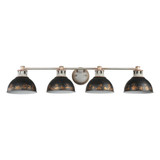 Kinsley 4 Light Bath Vanity 7.88 Inch Tall and 39.38 Inch Wide by Golden - 0865-BA4