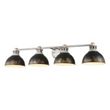 Kinsley 4 Light Bath Vanity 7.88 Inch Tall and 39.38 Inch Wide by Golden - 0865-BA4