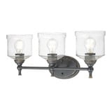 Keating 3 Light Bath Vanity 9.75 Inch Tall and 23.88 Inch Wide by Golden - 0806-BA3