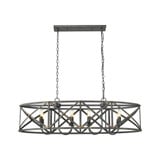 Alcott 8 Light Island 13.63 Inch Tall and 45 Inch Wide by Golden - 0890-LP