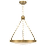 Cameron 40W 1 LED Pendant 28 Inch Tall and 24 Inch Wide by Golden - 1700-24