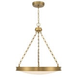 Cameron 40W 1 LED Pendant 28 Inch Tall and 24 Inch Wide by Golden - 1700-24