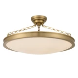 Cameron 51W 1 LED Semi Flush Mount 32 Inch Tall and 30 Inch Wide by Golden - 1700-30SF