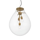 Drop 3 Light Pendant 25 Inch Tall and 18.88 Inch Wide by Golden - 2088-20P