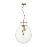 Drop 3 Light Pendant 25 Inch Tall and 18.88 Inch Wide by Golden - 2088-20P