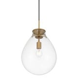 Drop 1 Light Pendant 19.25 Inch Tall and 11.75 Inch Wide by Golden - 2088-12P