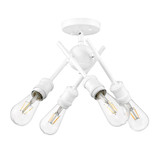 Axel 4 Light 15.75 Inch Wide Semi Flush Mount by Golden - 1945-SF