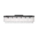 Ciara 6 Light Flush Mount 10.88 Inch Tall and 42 Inch Wide by Golden - 1768-FM42
