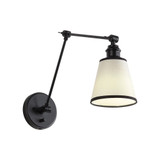 Equinox 1 Light Swing Arm Wall Mount 16.5 Inch and 5.88 Inch Wide by Golden - 2351-A1W