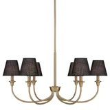 Cambria 6 Light Chandelier 16.5 Inch Tall and 33.25 Inch Wide by Golden - 1622-6