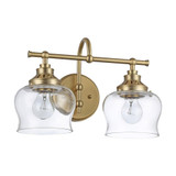 Daphne 2 Light Bath Vanity 10.13 Inch Tall and 15.13 Inch Wide by Golden - 3610-BA2