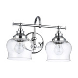 Daphne 2 Light Bath Vanity 10.13 Inch Tall and 15.13 Inch Wide by Golden - 3610-BA2