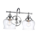 Daphne 2 Light Bath Vanity 10.13 Inch Tall and 15.13 Inch Wide by Golden - 3610-BA2