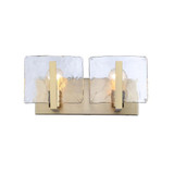 Aenon 2 Light Bath Vanity 6.75 Inch Tall and 14.25 Inch Wide by Golden - 3164-BA2