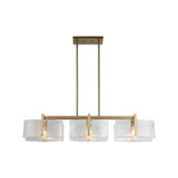 Aenon 3 Light Island 8.13 Inch Tall and 40.5 Inch Wide by Golden - 3164-LP