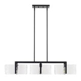 Aenon 3 Light Island 8.13 Inch Tall and 40.5 Inch Wide by Golden - 3164-LP