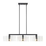 Aenon 3 Light Island 8.13 Inch Tall and 40.5 Inch Wide by Golden - 3164-LP