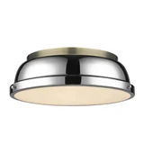 Duncan 2 Light 14 Inch Wide Flush Mount by Golden - 3602-14