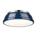 Duncan 2 Light 14 Inch Wide Flush Mount by Golden - 3602-14