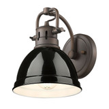 Duncan 1 Light Wall Sconce 8.5 Inch Tall by Golden - 3602-BA1