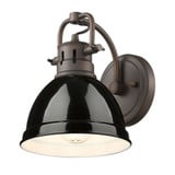 Duncan 1 Light Wall Sconce 8.5 Inch Tall by Golden - 3602-BA1