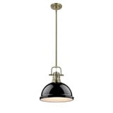 Duncan 1 Light Medium Rod Pendant 14.63 Inch Tall by Golden - 3604-L