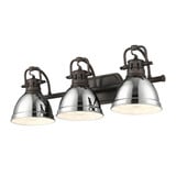 Duncan 3 Light Vanity Light 24.5 Inch Wide by Golden - 3602-BA3