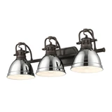 Duncan 3 Light Vanity Light 24.5 Inch Wide by Golden - 3602-BA3