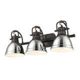 Duncan 3 Light Vanity Light 24.5 Inch Wide by Golden - 3602-BA3