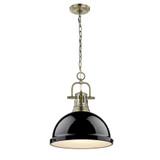 Duncan 1 Light Medium Chain Pendant 16.88 Inch Tall by Golden - 3602-L