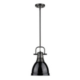 Duncan 1 Light Small Pendant with Rod 14.25 Inch Tall by Golden - 3604-S