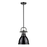 Duncan 1 Light Small Pendant with Rod 14.25 Inch Tall by Golden - 3604-S