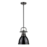 Duncan 1 Light Small Pendant with Rod 14.25 Inch Tall by Golden - 3604-S