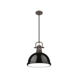Duncan 1 Light Medium Rod Pendant 14.63 Inch Tall by Golden - 3604-L