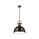 Duncan 1 Light Medium Rod Pendant 14.63 Inch Tall by Golden - 3604-L