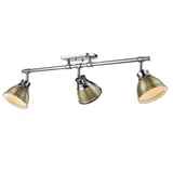 Duncan 3 Light 35.38 Inch Wide Flush Mount by Golden - 3602-3SF