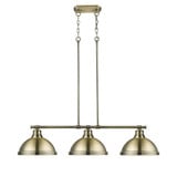 Duncan 3 Light Oversized Linear Pendant by Golden - 3602-3LP
