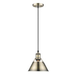 Orwell 1 Light Small Pendant 7.5 Inch Tall by Golden - 3306-S